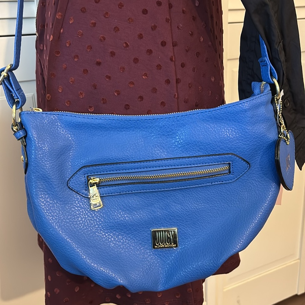 Juicy Couture Electric Blue Crossbody Purse NWT